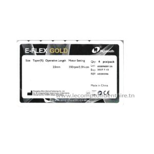 LIMES MECANISEE E-FLEX GOLD N°25/06 (PLAQUE DE 6 LIMES) - EIGHTEETH