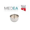 CUPULE INOX AVEC BEC ET FOND PLAT DIAM 100MM 310 ML (AD216-4) - MEDEA